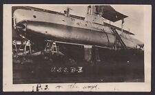 1913 Photo Manila Submarine B-3 On The Ways Aboard Collier USS AJAX AG-15 picture