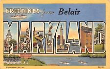 Greetings From Belair Maryland 1951 Postcard 4185 picture