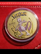 24K Gold Plated Pokemon 1oz Mewtwo Collector's Coin (New with Random Bonus  picture