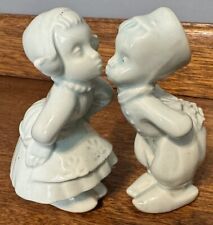 Cute Vintage Dutch Boy & Girl Kissing Figurines 4.5” Tall picture