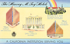CALIFORNIA HOTELS POSTCARD MANX SAN CARLOS RAINBOW'S END CLUNIE H M Toy Hotels picture