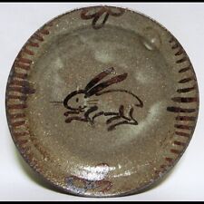 Flower Karatsu Rabbit Plate F50120 Rare Curio Art Object Antique Tea Utensils Ce picture