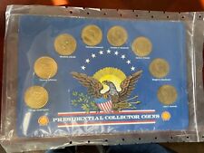 Shell  Gas Presidential Collector 8 Coin Set Education picture