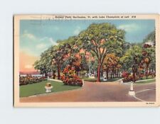 Postcard Battery Park with Lake Champlain Burlington Vermont USA picture
