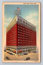 Tulsa OK-Oklahoma, Hotel Tulsa, Advertising, Antique Souvenir Vintage Postcard picture