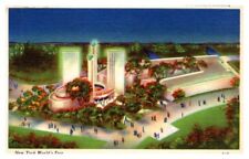 Gas Exhibit Buidling New York World's Fair Linen Postcard picture