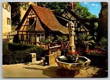 Postcard Germany Meersburg at Lake Constance Bear Fountain c1992  2H picture