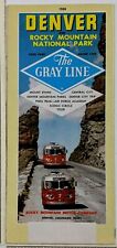 1968 Rocky Mountain Coach Tours Denver Vtg Travel Brochure Gray Line Mt Evans picture