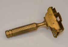 Vintage Pat.1912 Rare Ever Ready Brass Safety Razor w detachable ornate handle picture