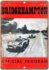 Bridgehampton Automobile Races Program Reproduction Metal Sign A612 picture