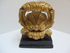 Vintage Neoclassical Italian Gold Gilt Acanthus Leaf Single Bookend~7
