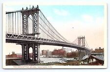 Postcard Manhattan Bridge New York City NY picture