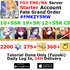 [ENG/NA][INST] FGO / Fate Grand Order Starter Account 10+SSR 270+Tix 2220+SQ #FM picture