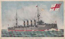  Postcard Ship English Cruiser Hampshire picture