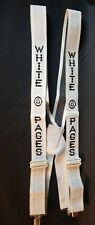 White Pages Suspenders Rare Business Bell South Employee Uniform Exclusive Crisp picture