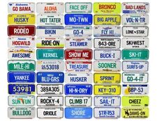 🚲 Collectible Mini License Plates - Vtg. 1984 Cereal Prize Bike Tags 🚲 picture