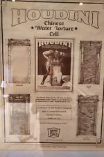 Water Torture Cell Poster 1990 Douglas Wayne Illusioneering Framed picture