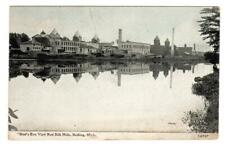 MI - BELDING MICHIGAN 1912 Postcard RED SILK MILLS picture