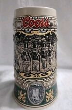Vintage Coors Beer Stein Mug 1990 Made In Brazil  By Ceramate 3D  1935 Print picture