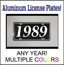 1989 LICENSE PLATE CAMARO MUSTANG CORVETTE 442 CHEVELLE GTO TRANS AM YEAR BW picture