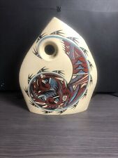 Vintage Native American Navajo Pottery Vase 11'' H picture