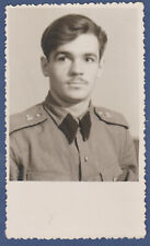 Portrait of a Soviet soldier in uniform, handsome guy. Soviet Vintage Photo USSR picture