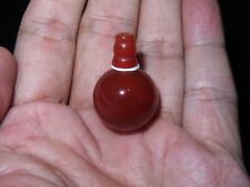 Nepal Tibet Buddhist 20mm Round 3 Holes Red Agate Mala Prayer Guru Bead (f10) picture