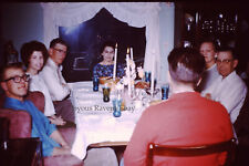 35MM Photo Slide Found Kodachrome Dining Table Scene Vintage Dishes 1960 picture