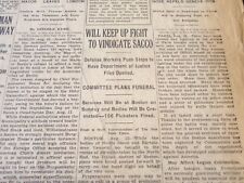 1927 AUGUST 24 NEW YORK TIMES - WILL KEEP UP FIGHT TO VINDICATE SACCO - NT 6366 picture