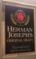 Herman Joseph's Original Draft Advertising Vintage  Advertising Mirror 🇺🇸 USA  picture