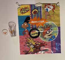 Vintage Nickelodeon Lot Viacom Store Shopping Bag Shotglass Pokerchip 90s rare picture