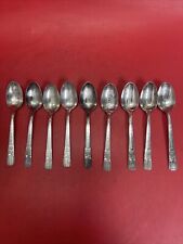 1939 NEW YORK WORLD'S FAIR Lot  9 souvenir spoons WM.ROGERS MFG CO SILVERPLATE#2 picture