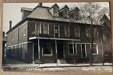 1909 Dalton Ohio, Central Hotel, Wayne County RPPC Real Photo POSTCARD picture