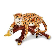 Bejeweled Leopard in Tree Trinket Box picture