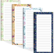 Magnetic for Notepads List Grocery Pad Refrigerator, 4-Pack Fridge, 50 Sheets picture