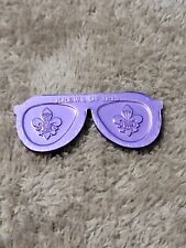 2020 Mardi Gras Krewe Of Iris Purple Sunglasses  Cutout Doubloon picture