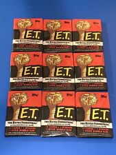1982 TOPPS E.T. UNOPENED WAX PACK LOT OF (9) Unopened Packs picture