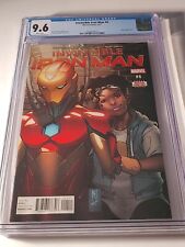 Invincible Iron Man #4 CGC 9.6 WP, Riri Williams variant, Caselli Disney+ MCU picture