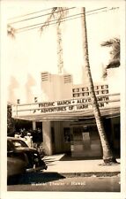 Waikiki Theater, Hawaii HI RPPC 1940s Postcard picture