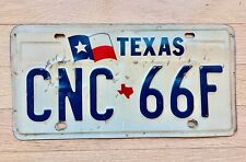 1990s TEXAS License Plate - CNC-66F picture