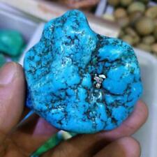 1 Natural Turquoise Rough Gemstone Blue Crystal Turquoise Loose Stone BEST picture