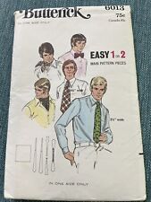 Men's Various Tie Pattern, Butterick 6013, UNCUT vintage c1980s picture