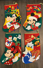 Vintage Disney It’s A Small World Christmas Stockings (set of 4), felt, 3D, picture