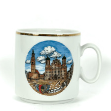 Vintage Theo Ruhn | Burgminsheim 'Augsburg' Hand Painted Coffee Mug Germany picture