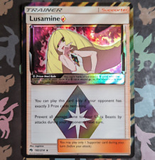 Lusamine 182/214 Prism Holo Sun & Moon Lost Thunder Pokemon Card Near Mint picture