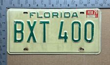 1979 Florida license plate BXT 400 Ford Chevy Dodge 15922 picture