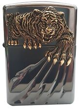 Genuine Zippo Lighter Tiger Claw BK Windproof  6 Flints New in Box picture