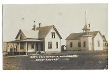 Colby, KS Kansas 1909 RPPC Postcard, Baptist Church and Parsonage picture