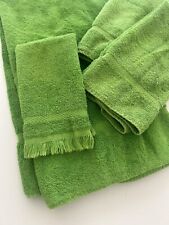 Lot of 4 vintage royal velvet by fieldcrest towel set Green picture