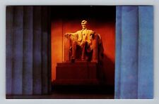 Washington DC, Lincoln Statue, Lincoln Memorial, Vintage Postcard picture